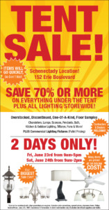Tent Sale for Lighting