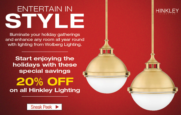 Hinkley Lighting Sale Wolberg Lighting and Design