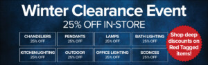 Winter Clearance Lighting Sale
