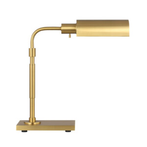 Kenyon Collection 1-Light Table/Desk Lamp in Burnished Brass CT1171BBS1