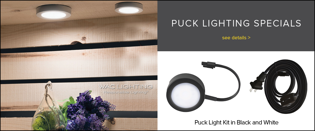 WAC Puck Lighting and under cabinet lighting