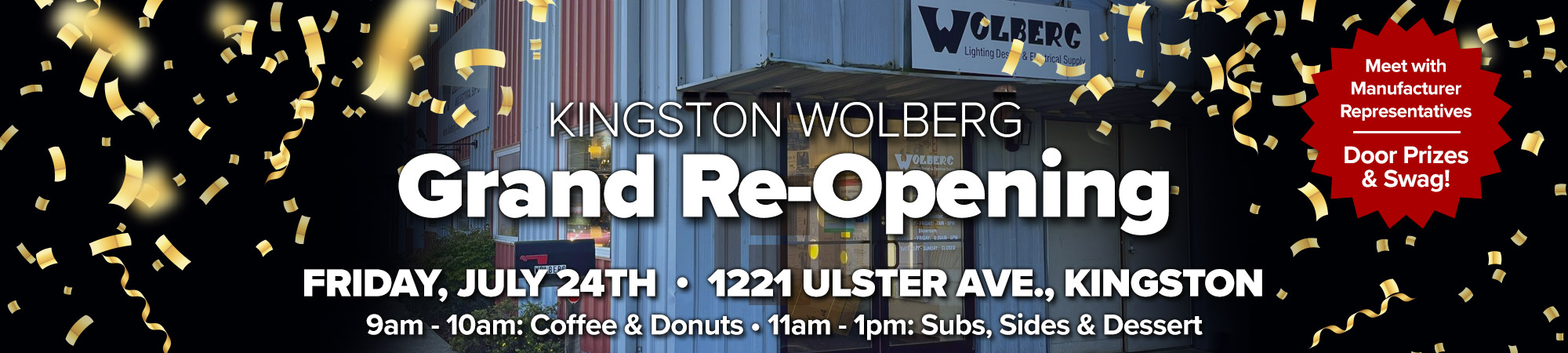 Grand-Re-Opening-banner Wolberg Electric - Kingston Grand Reopening