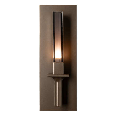 Windsor Collection 1-Light LED Wall Sconce in Bronze with Mirrored Smoke Glass 201083-SKT-05-FD0886